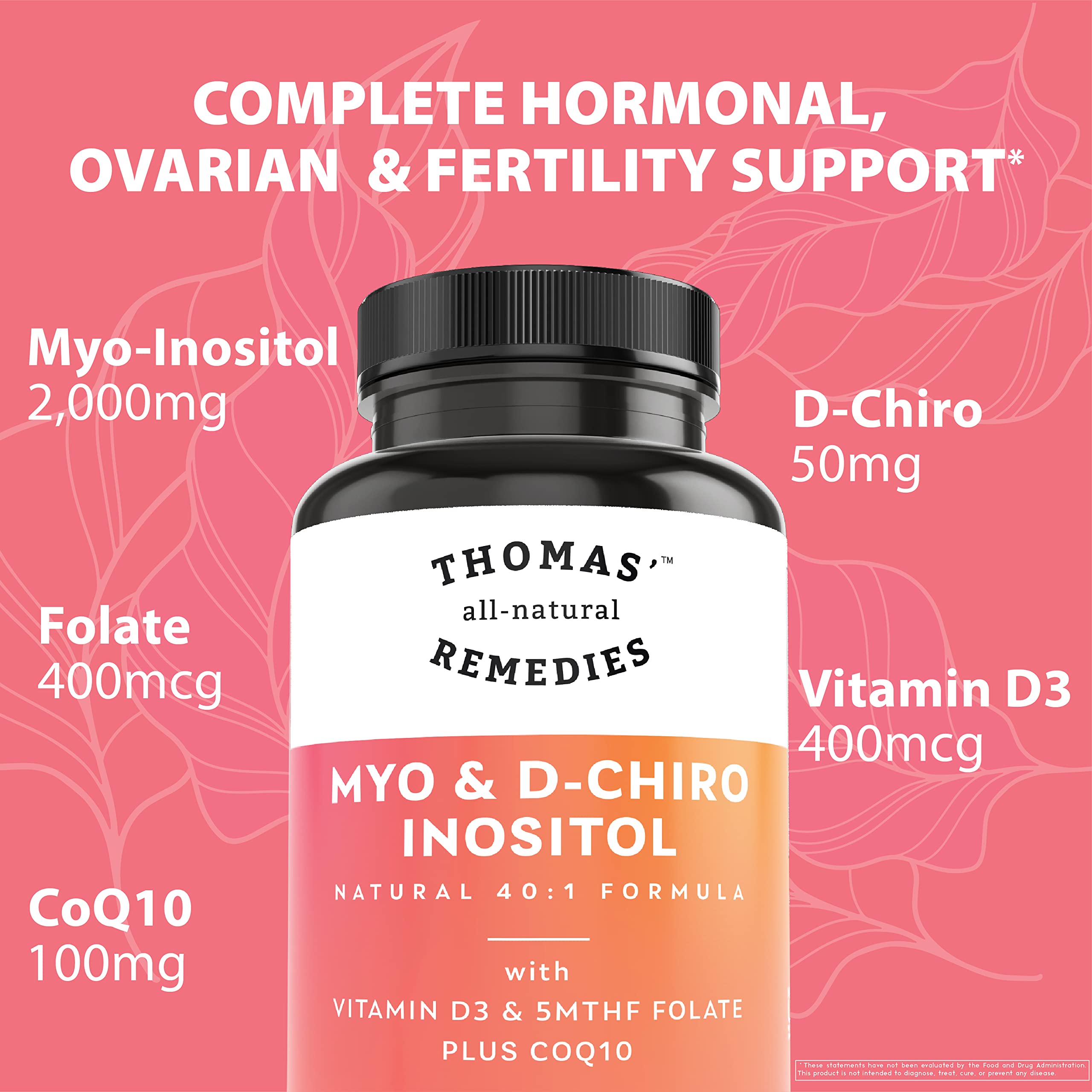 Folate and Vitamin D3 for menstrual support