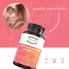 Graphic illustrating 40:1 Myo-Inositol to D-Chiro-Inositol ratio for ovarian health