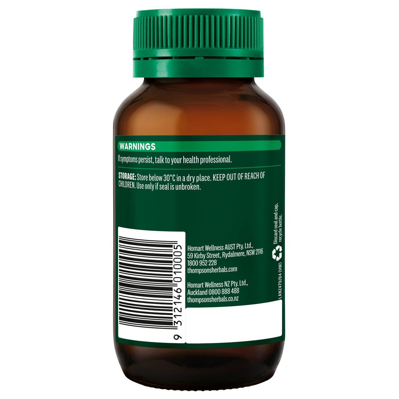 Thompsons Milk Thistle 42,000 mg bottle front