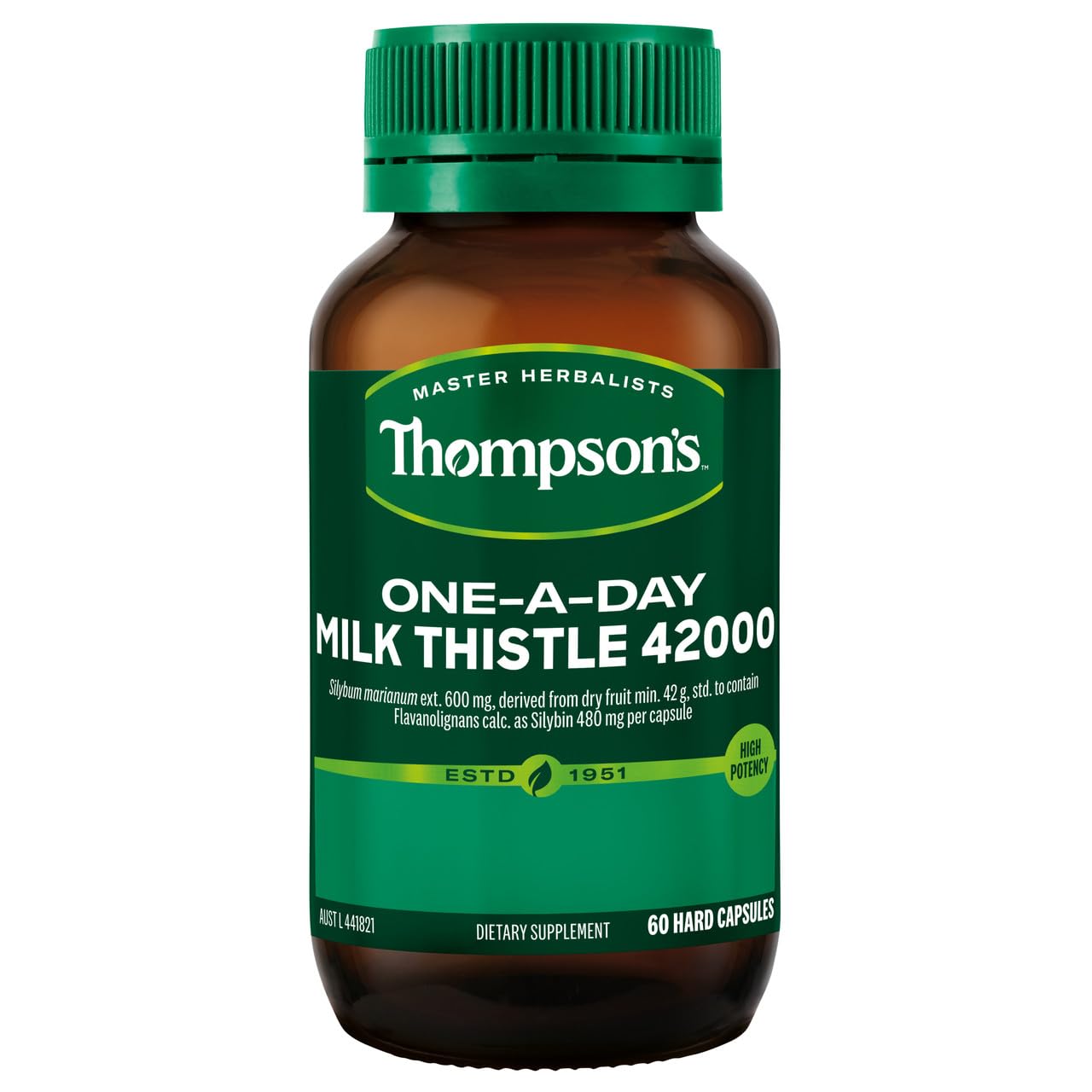 Thompsons Milk Thistle 42,000 mg packaging