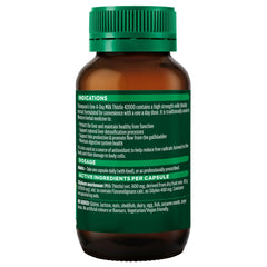 Close-up of Thompsons Milk Thistle capsules