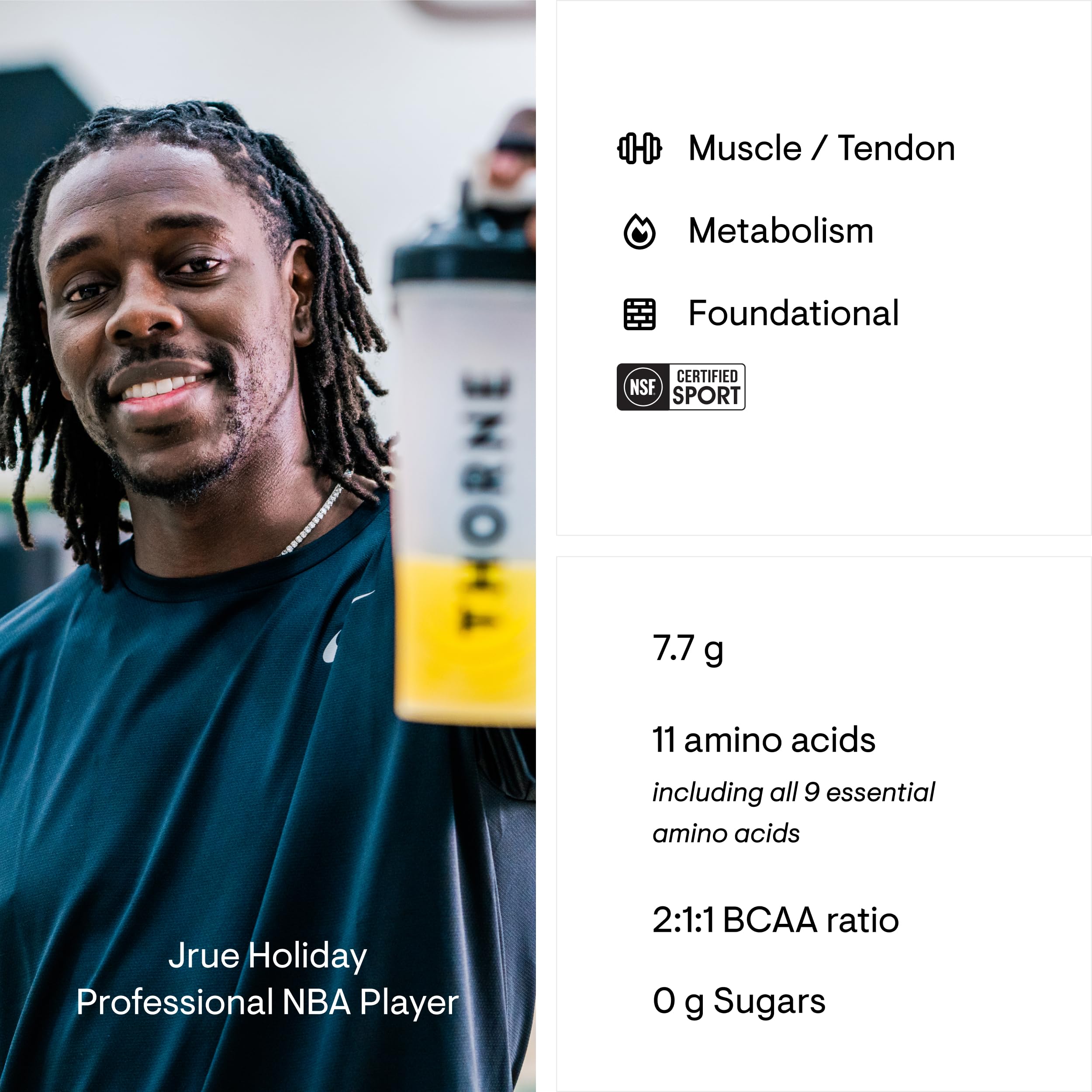 Glass of prepared Amino Complex drink