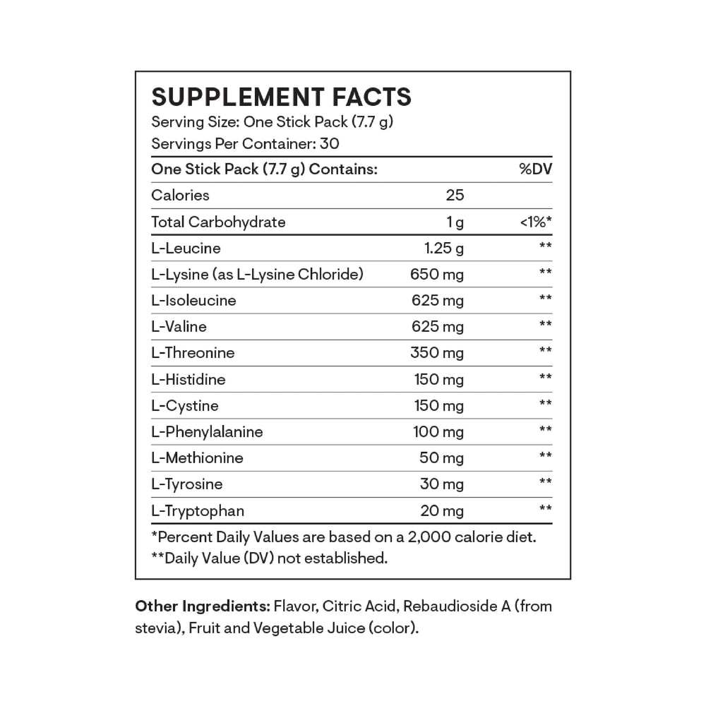 Amino Complex Berry bottle with label
