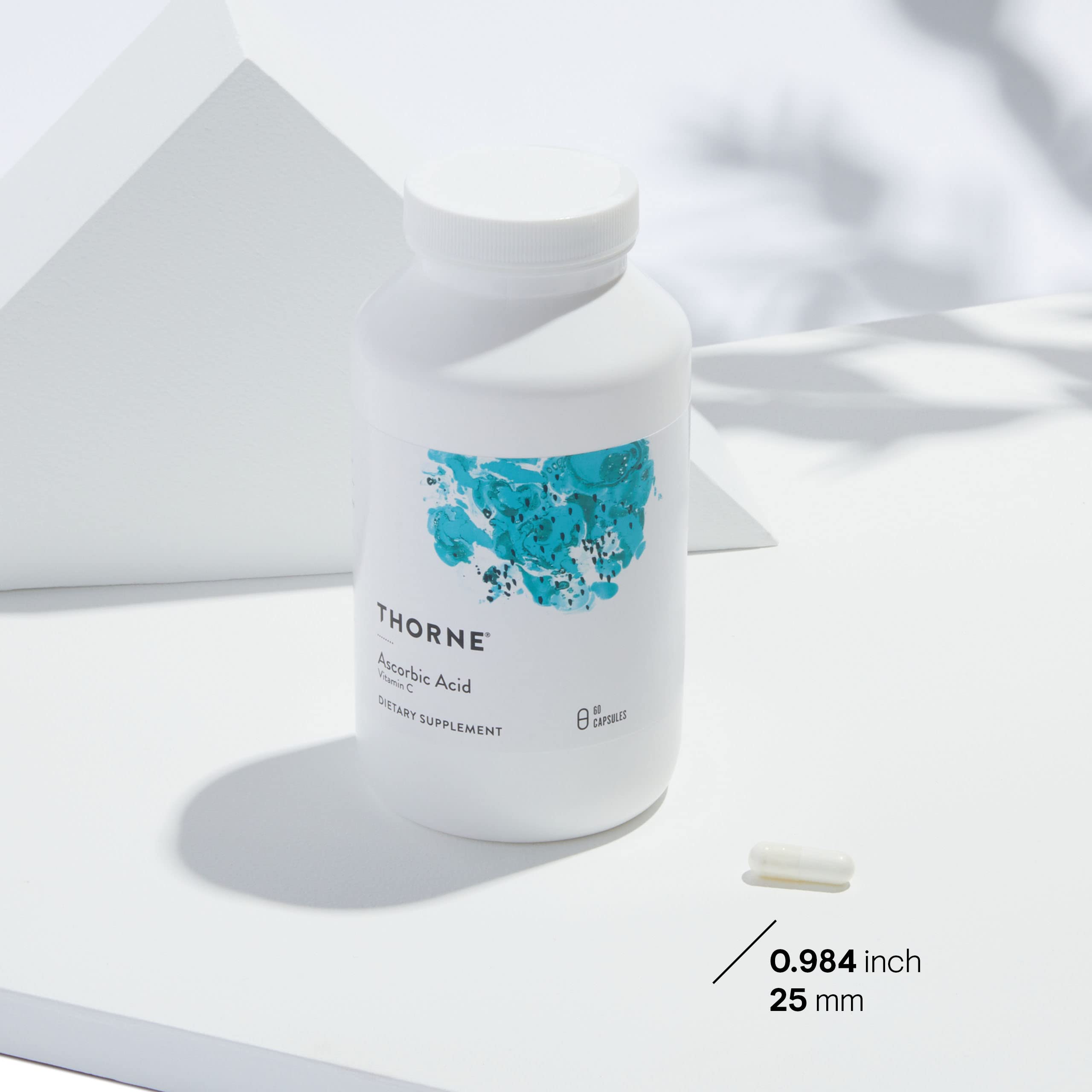 Product label for Thorne Ascorbic Acid 1000 mg