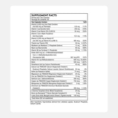THORNE Basic Nutrients 2/Day bottle front label detail