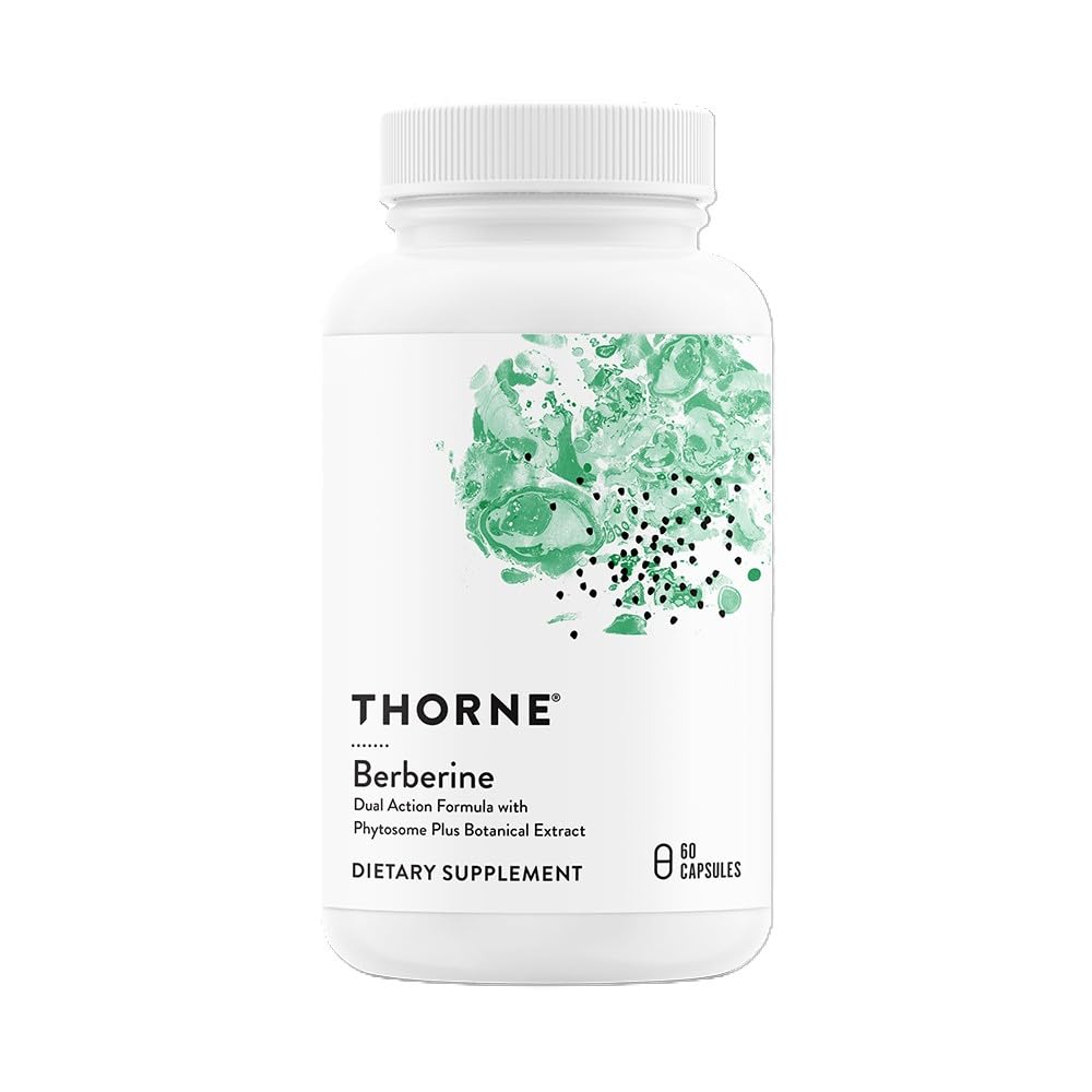 Thorne Berberine Dual Action Formula bottle label front