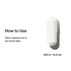 Nutrition facts panel for Thorne Biotin