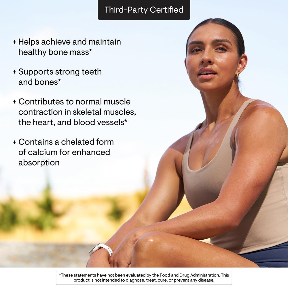 THORNE Calcium label closeup emphasizing DimaCal content.