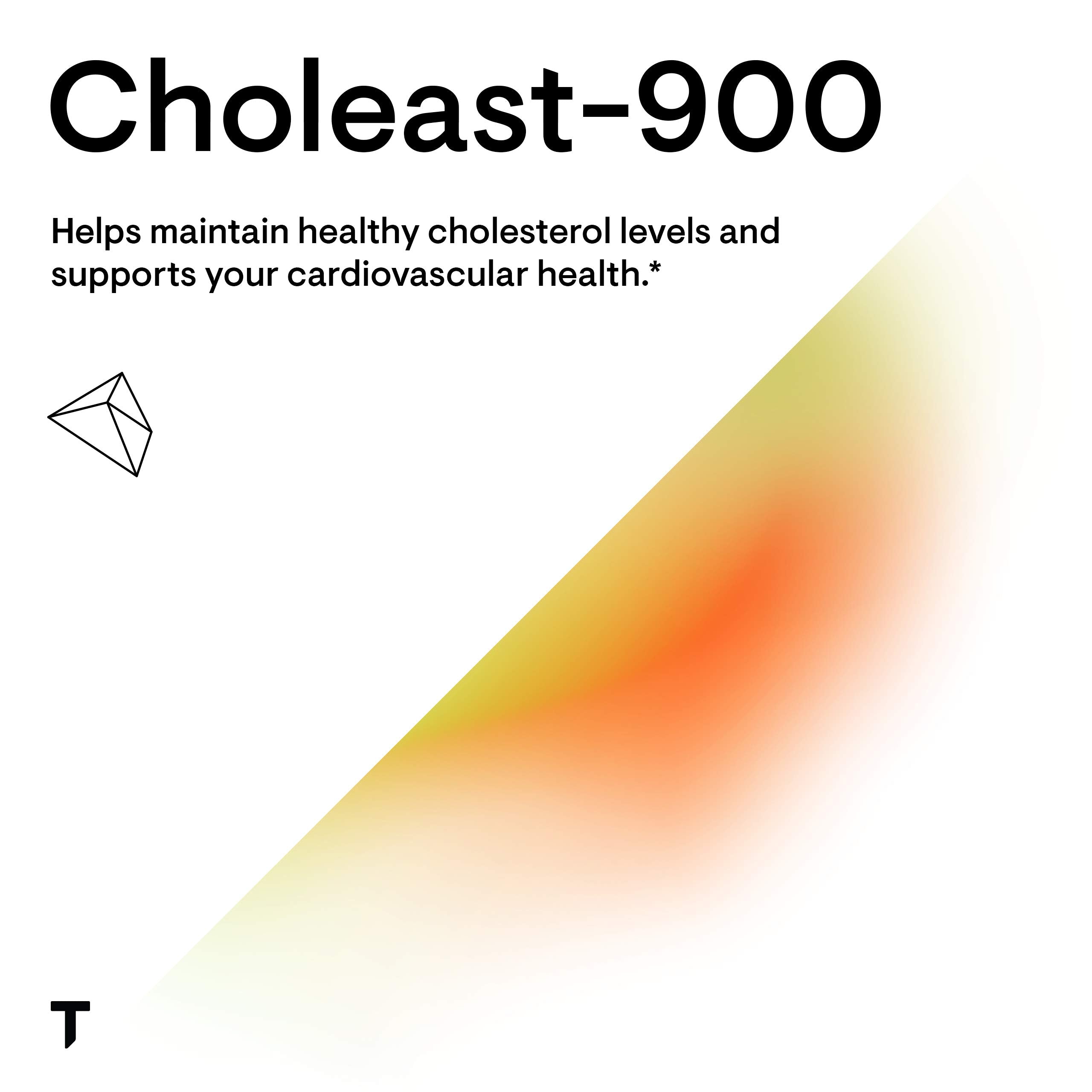 Close-up of red yeast rice capsules showing 900 mg per capsule