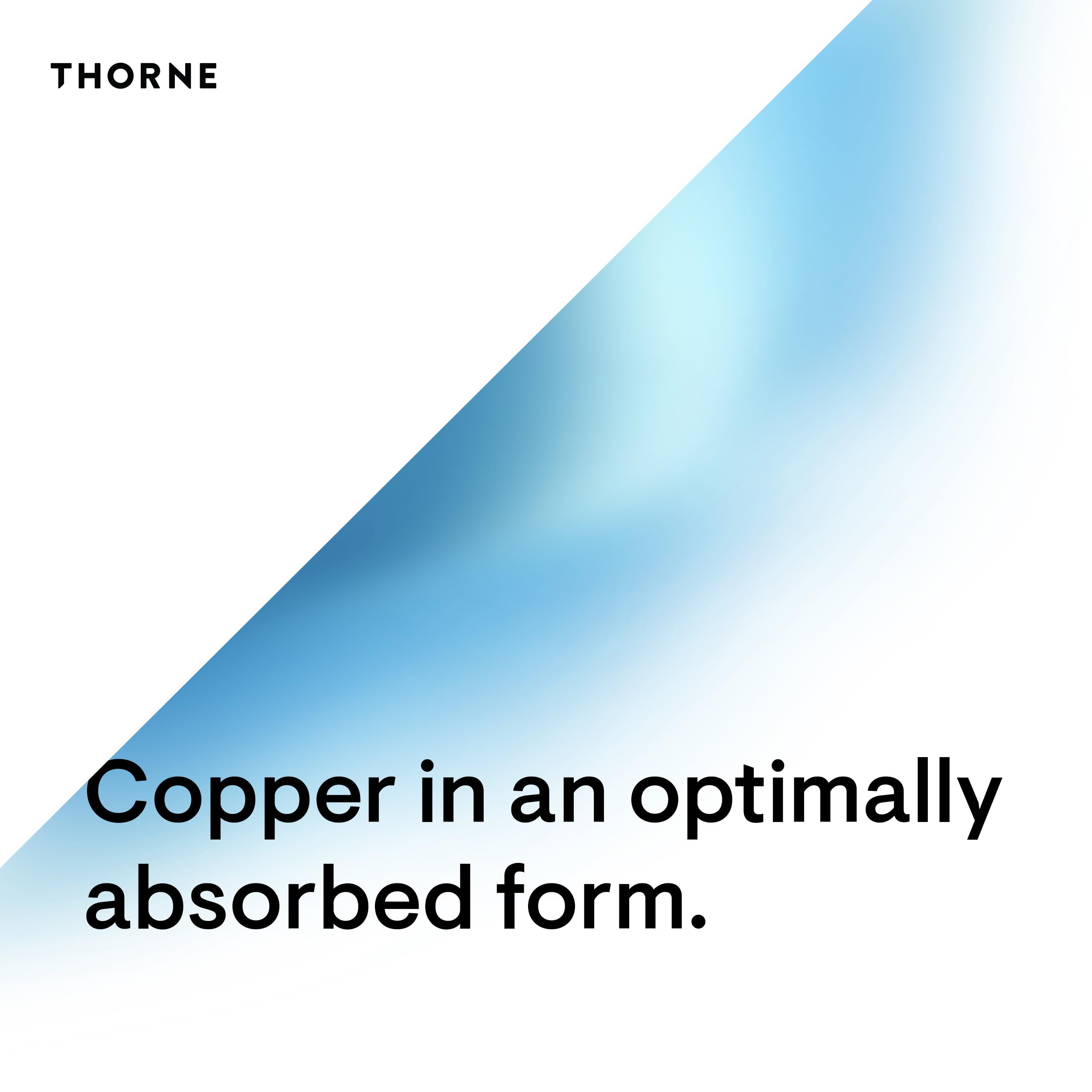 Thorne Copper Bisglycinate packaging and bottle