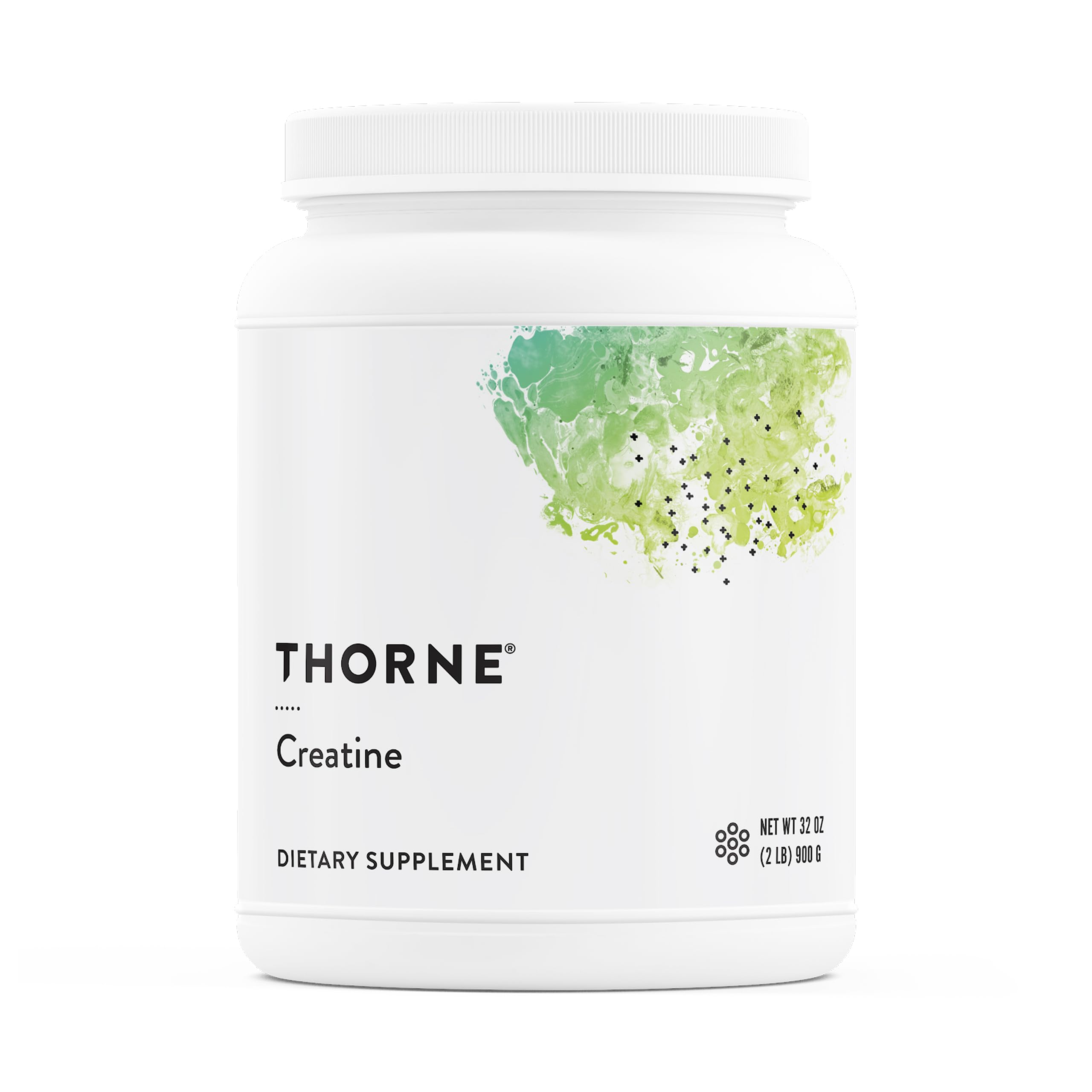 THORNE Creatine micronized powder bottle supports lean mass and endurance.