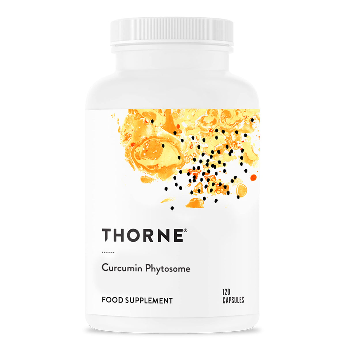 Thorne Curcumin Phytosome 500 mg Meriva Sustained-Release bottle with label