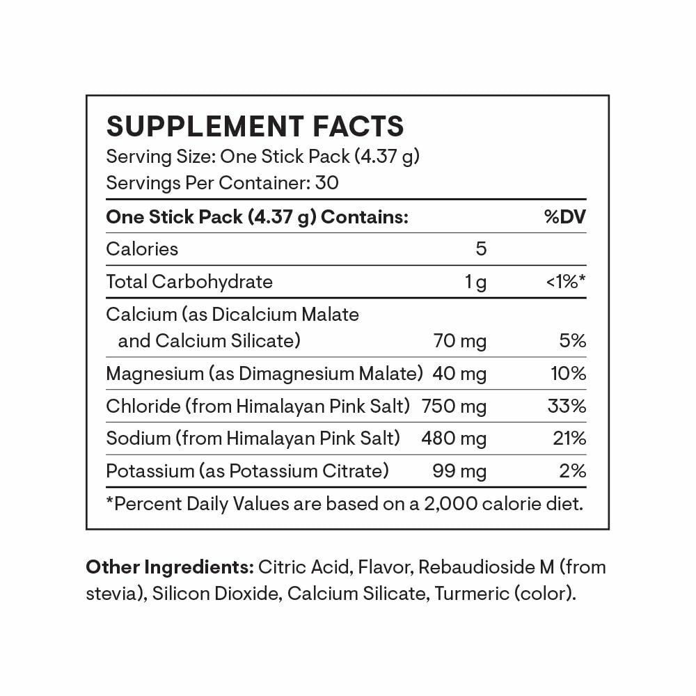 Individual stick pack displaying Blood Orange flavor