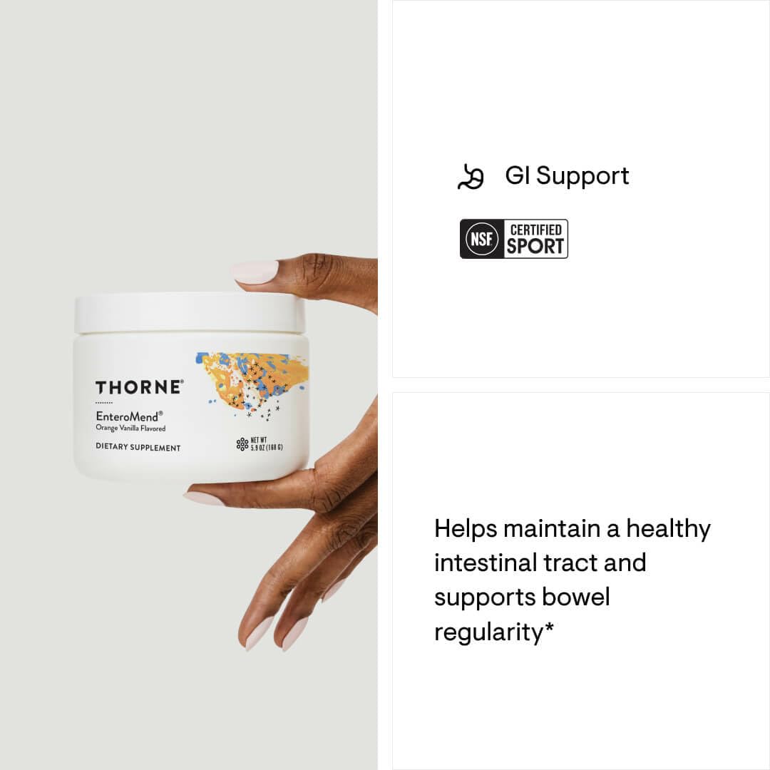 NSF Certified for Sport badge on EnteroMend packaging