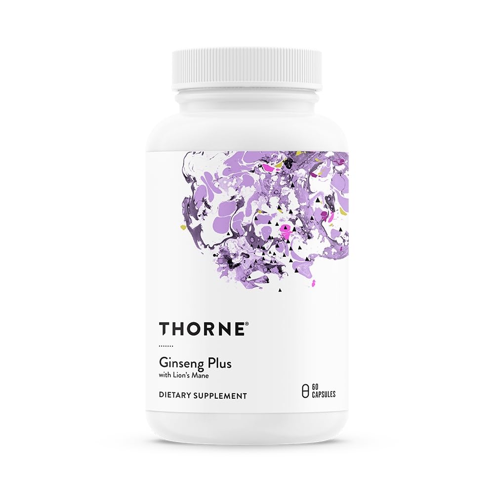 Thorne Ginseng Plus packaging showing 60 capsules