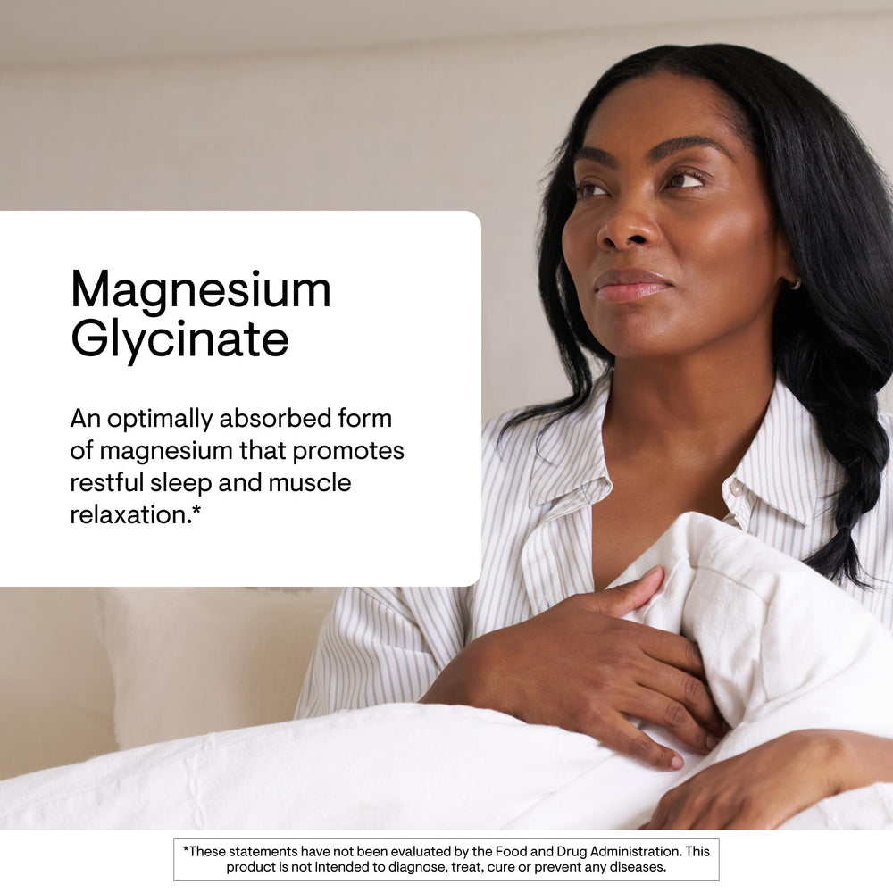 THORNE Magnesium Glycinate packaging-unboxing highlights premium chelated magnesium in a gluten-free formula.
