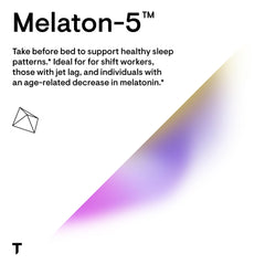 THORNE Melaton-5 bottle back with supplement facts