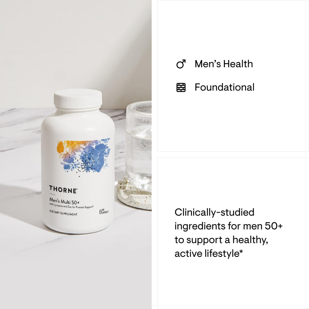 Immune health support in a men's 50+ multivitamin
