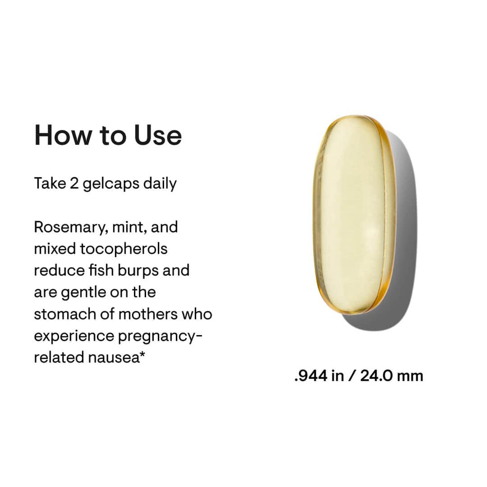 Ingredients list for THORNE Prenatal DHA