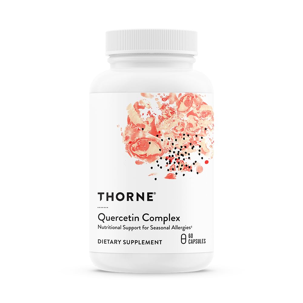 THORNE Quercetin Complex bottle label showing 60 capsules