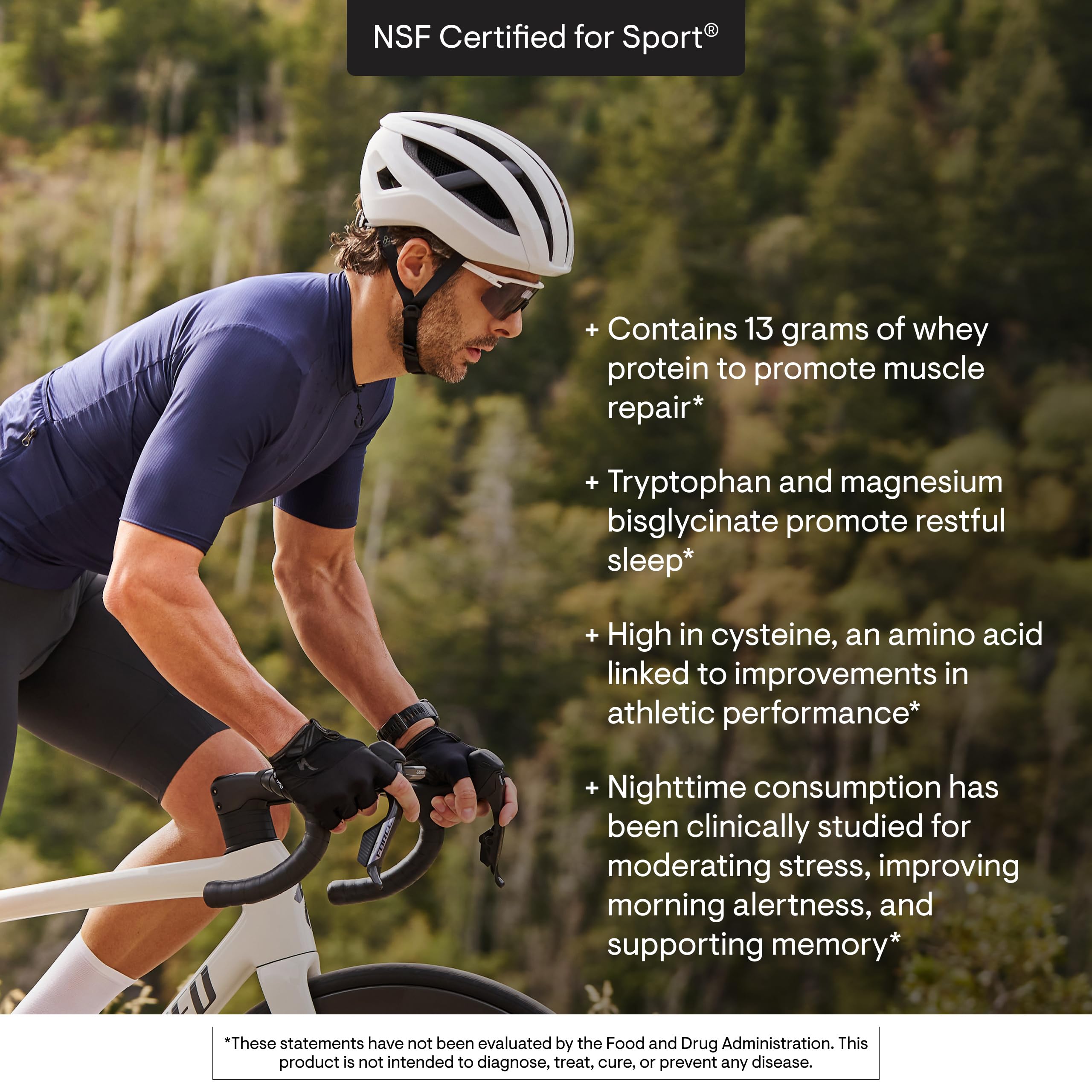 THORNE RecoveryPro whey mixed in glass suggests quick shake for evening recovery ritual.