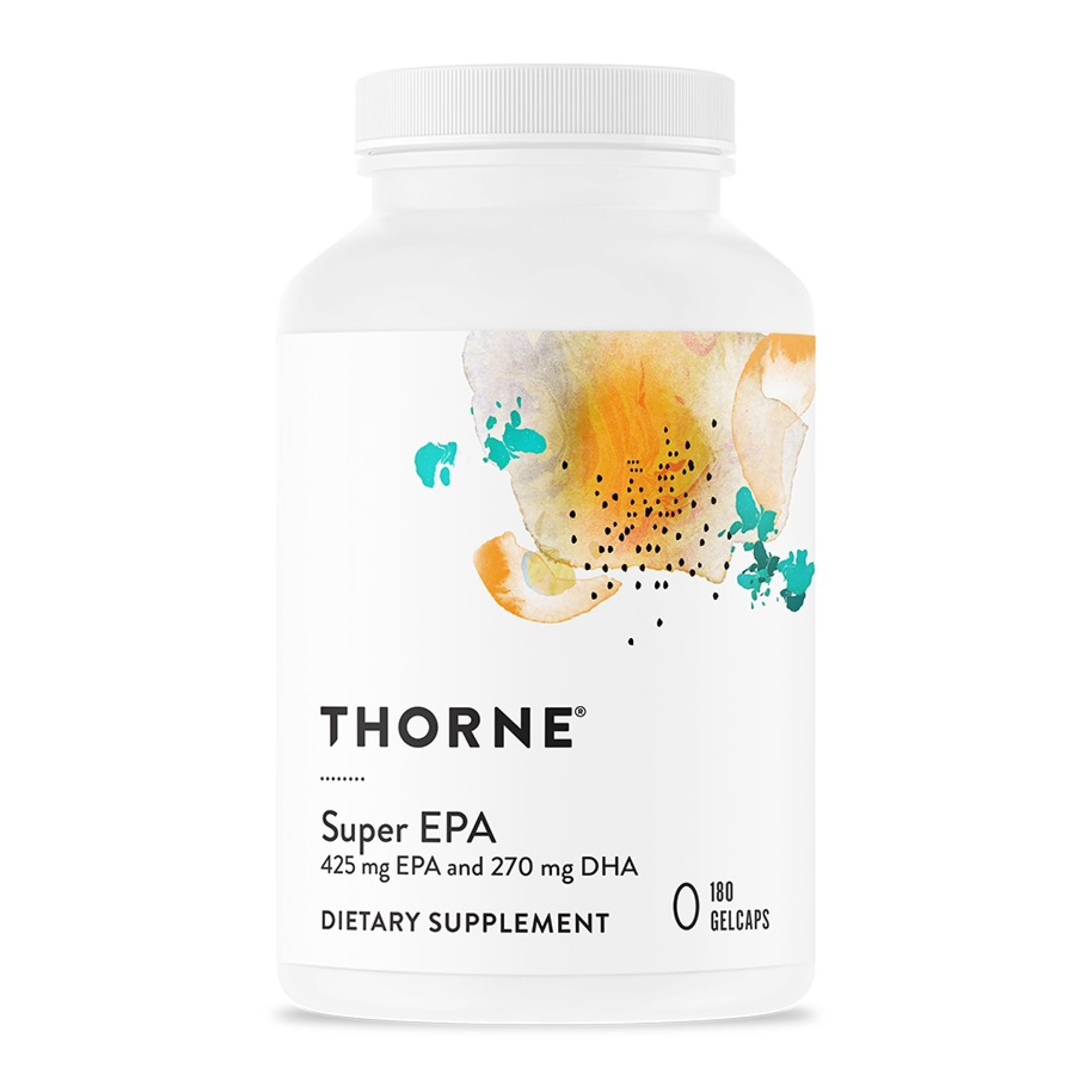 Thorne Super EPA bottle with label close-up