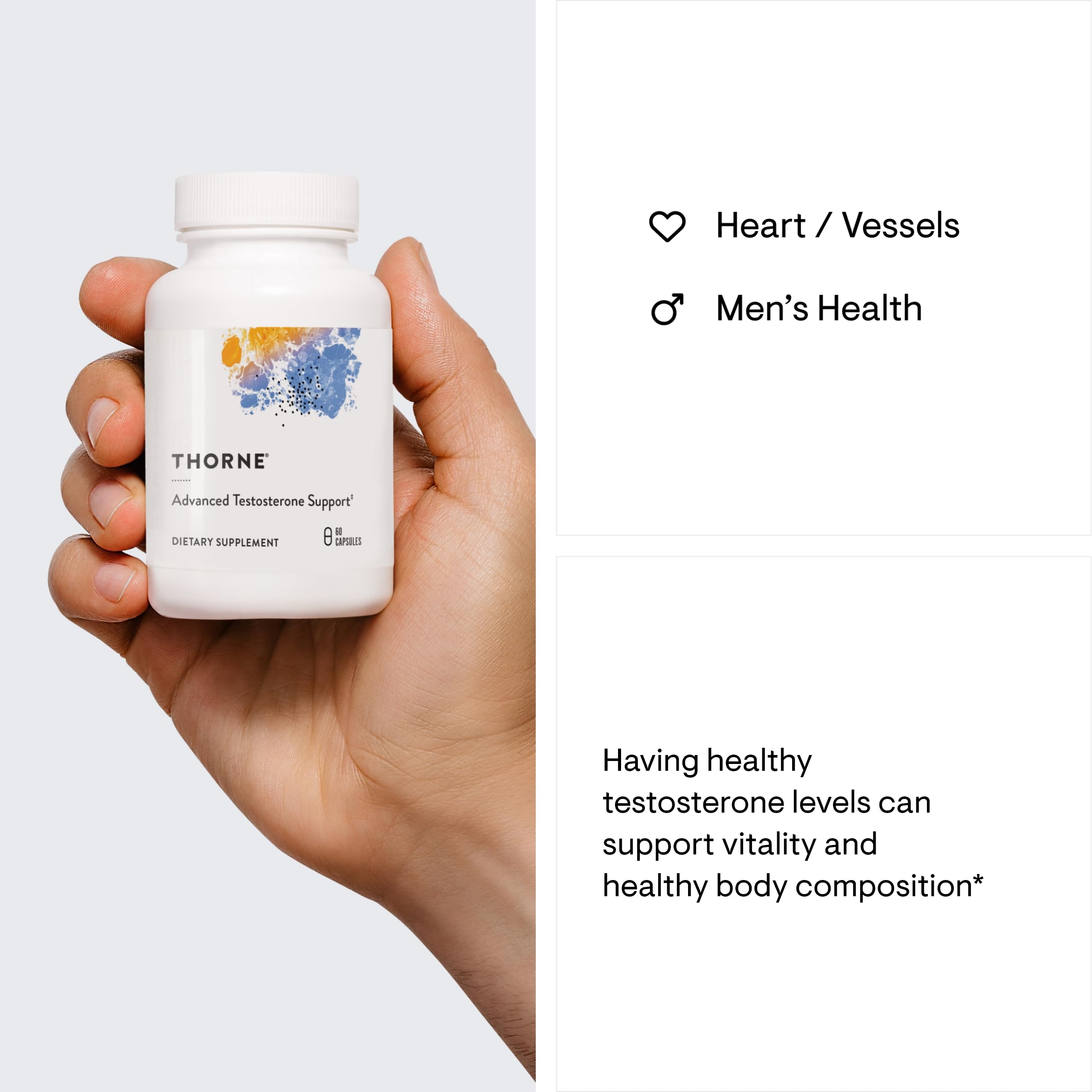 Male model representing men's health and vitality