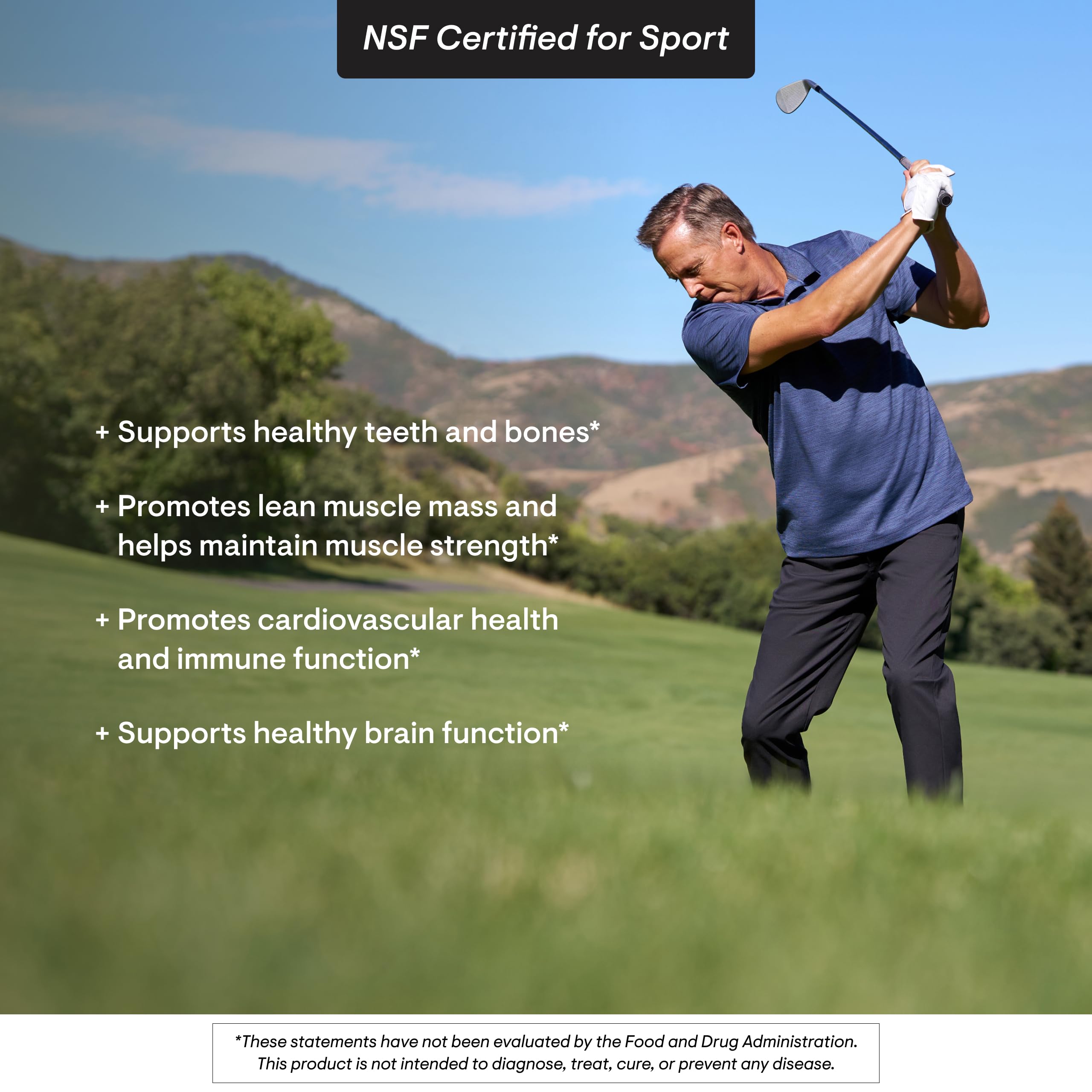 NSF Certified for Sport seal on Thorne Vitamin D-5000 label