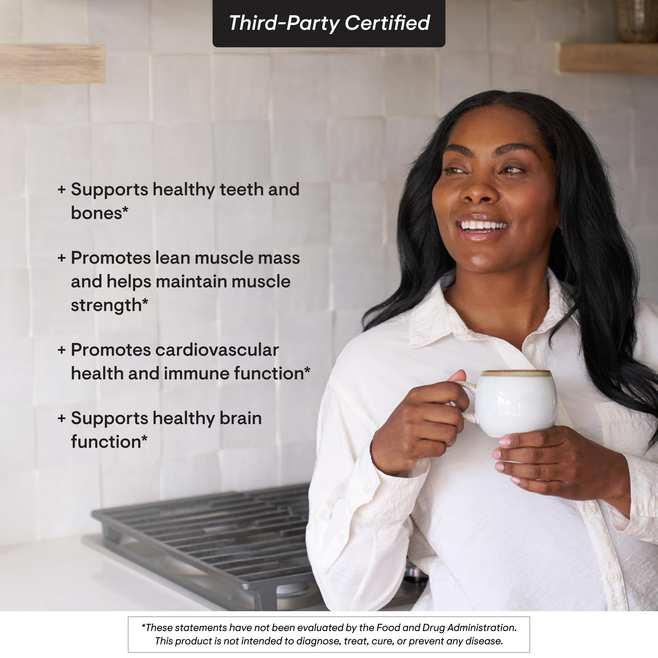 Gluten-, dairy- and soy-free vitamin D3 supplement label image