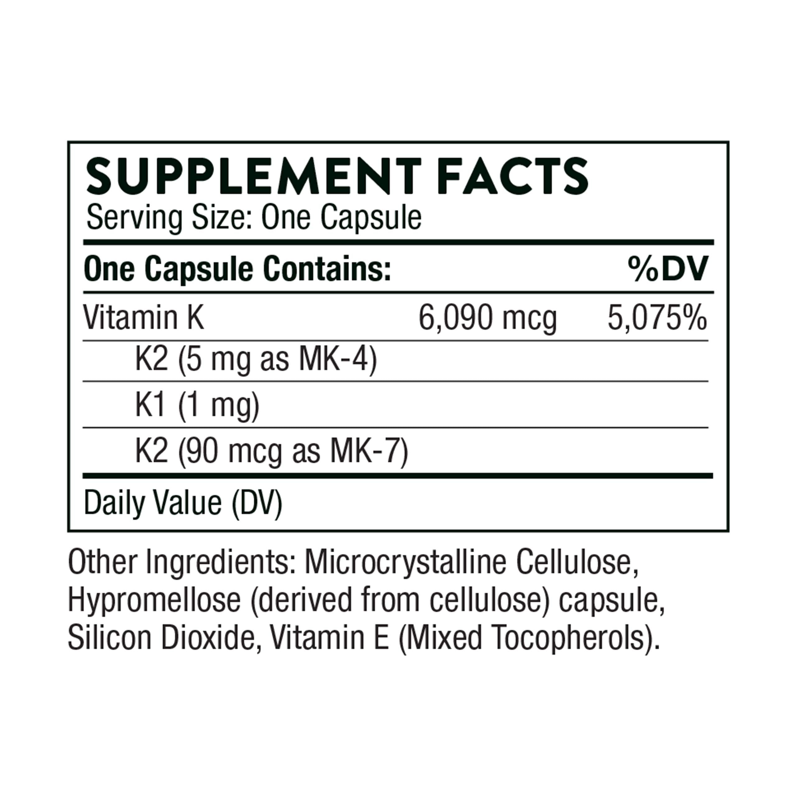 Visual of Vitamin K1 and K2 MK-4 MK-7 types (image 02)