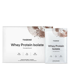 THORNE Whey Protein Isolate Chocolate 14-pack hero image