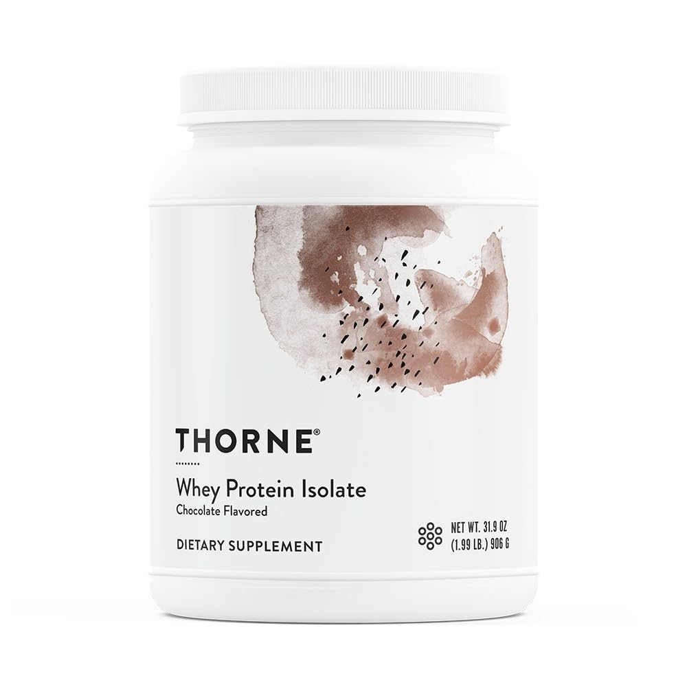Front view of THORNE Whey Protein Isolate Vanilla 14 Packets