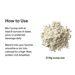 Ingredients panel for THORNE Whey Protein Isolate Vanilla