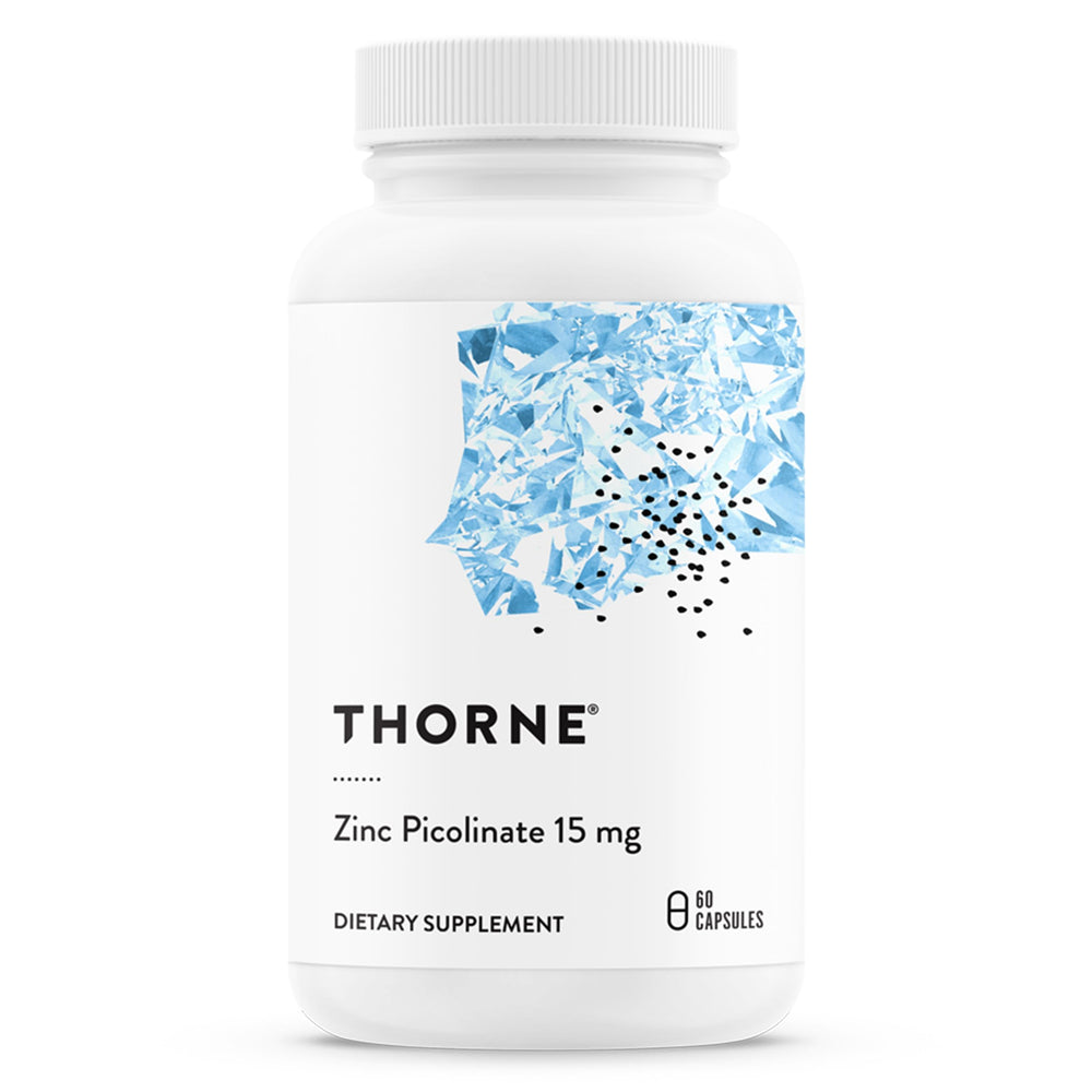 THORNE Zinc Picolinate 15mg bottle - front view