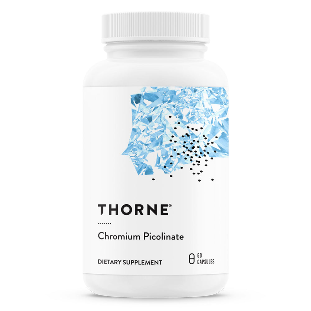 Label for THORNE Chromium Picolinate 60 capsules