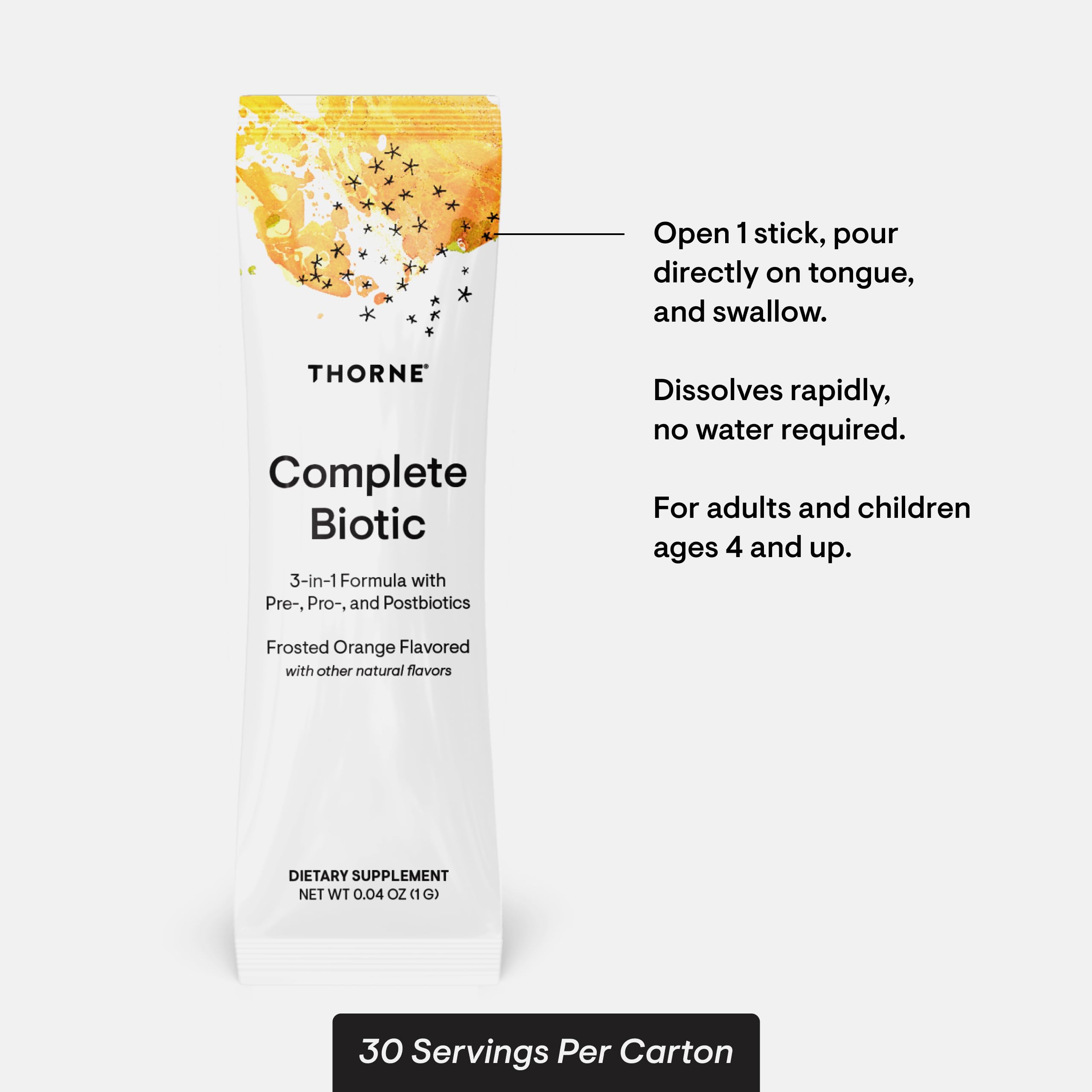 Bowel regularity support with THORNE Complete Biotic