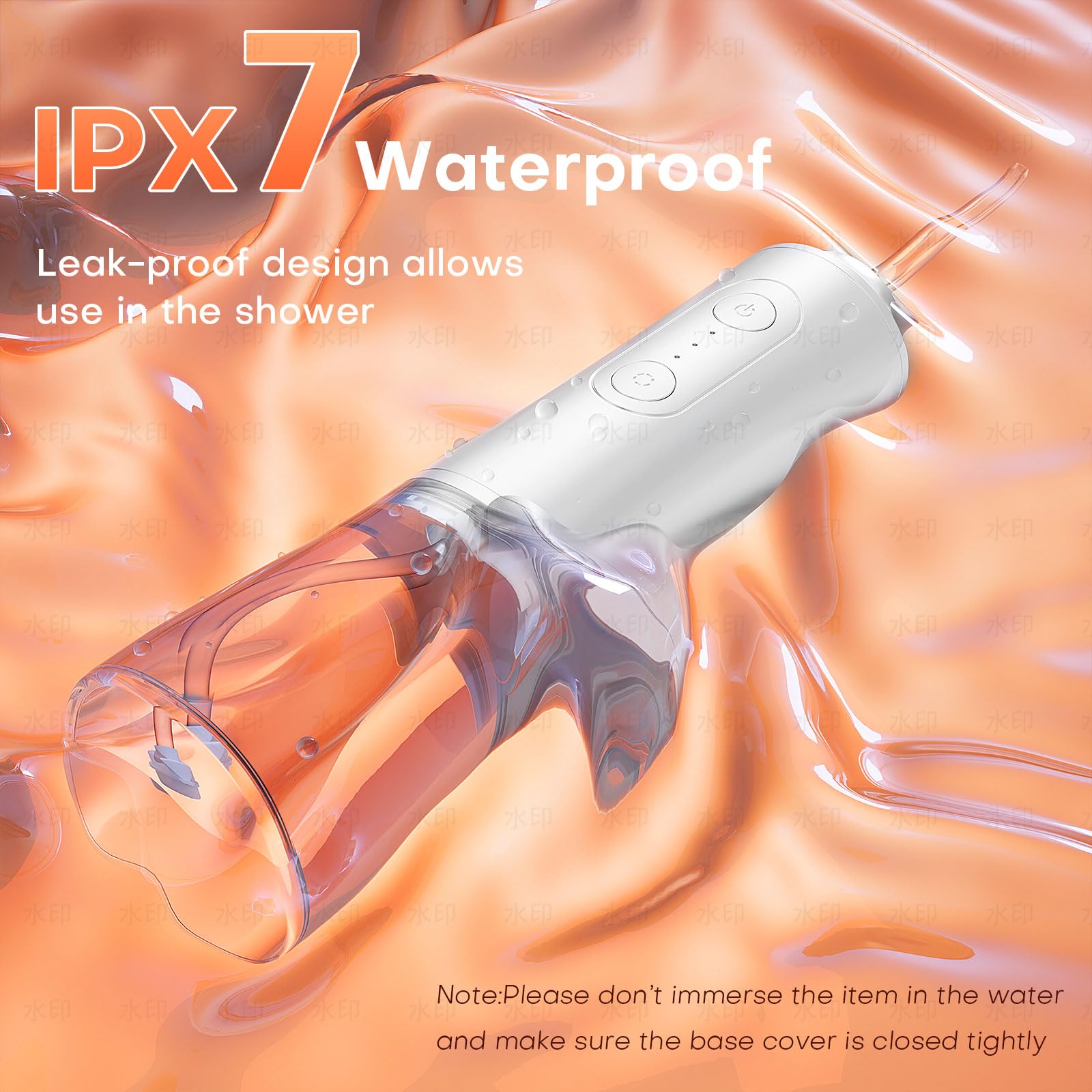 Water flosser with 3 modes and 60-120 psi