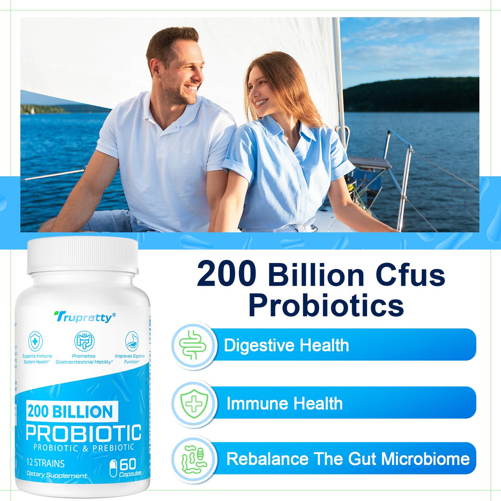 Illustration of three organic prebiotics in the probiotic formula