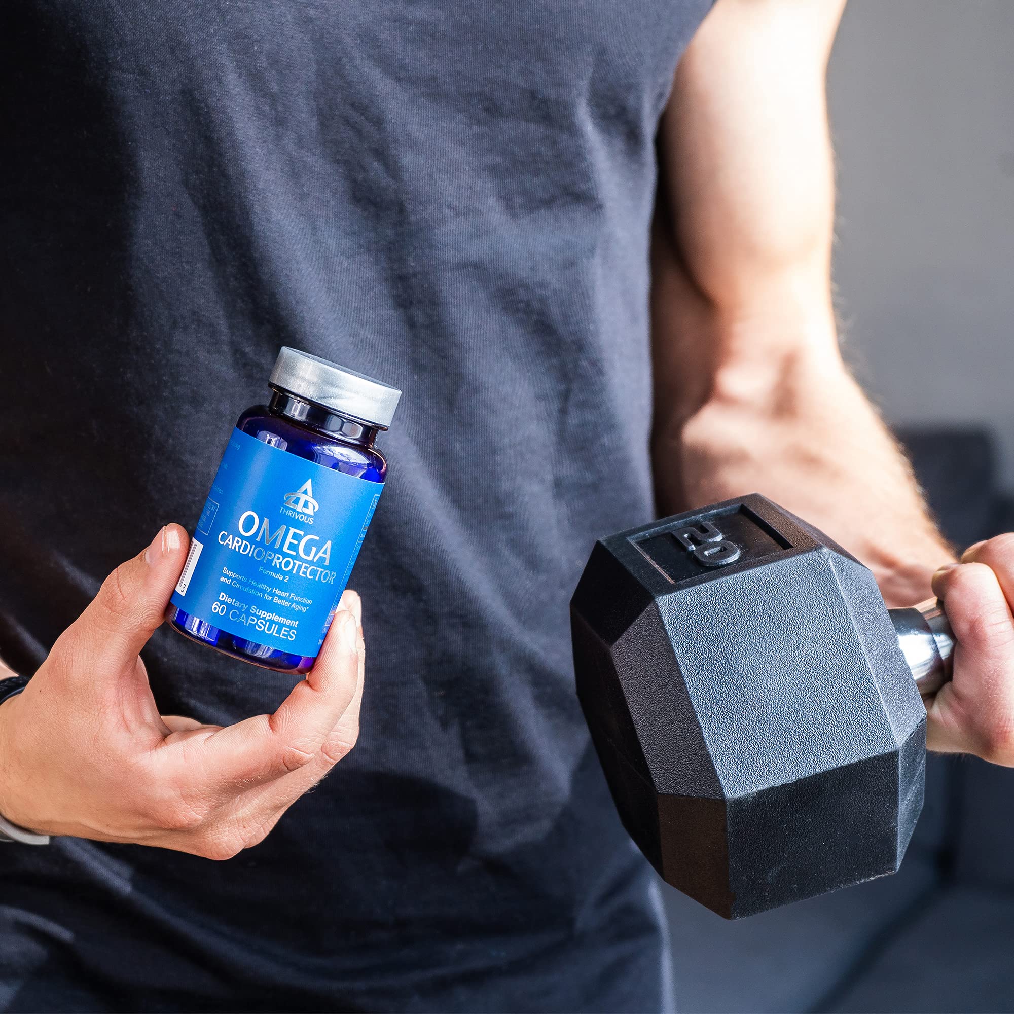 60 vegan capsules container with product information