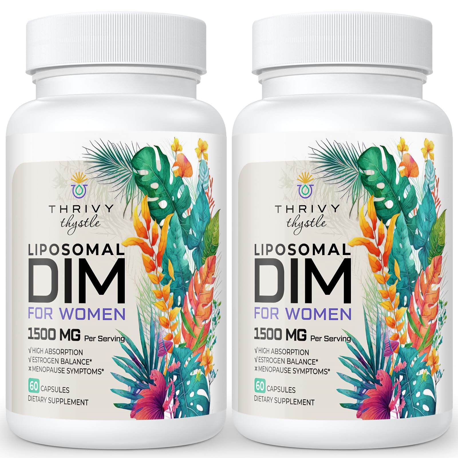 Hero image of ThrivyThystle Liposomal DIM Supplement 2-pack