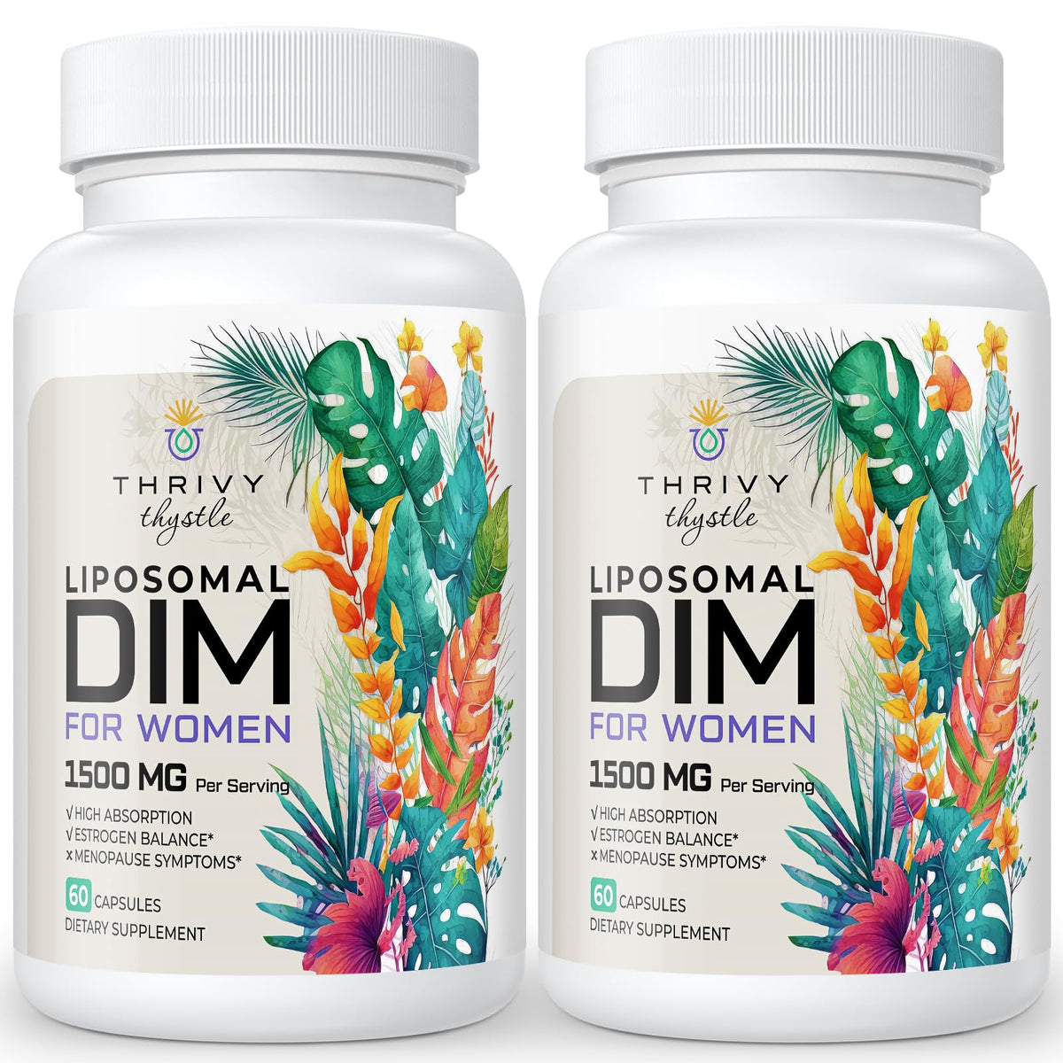 Hero image of ThrivyThystle Liposomal DIM Supplement 2-pack