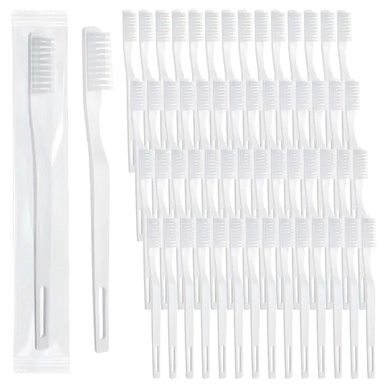 Thsinde 210-pack disposable toothbrushes, individually wrapped