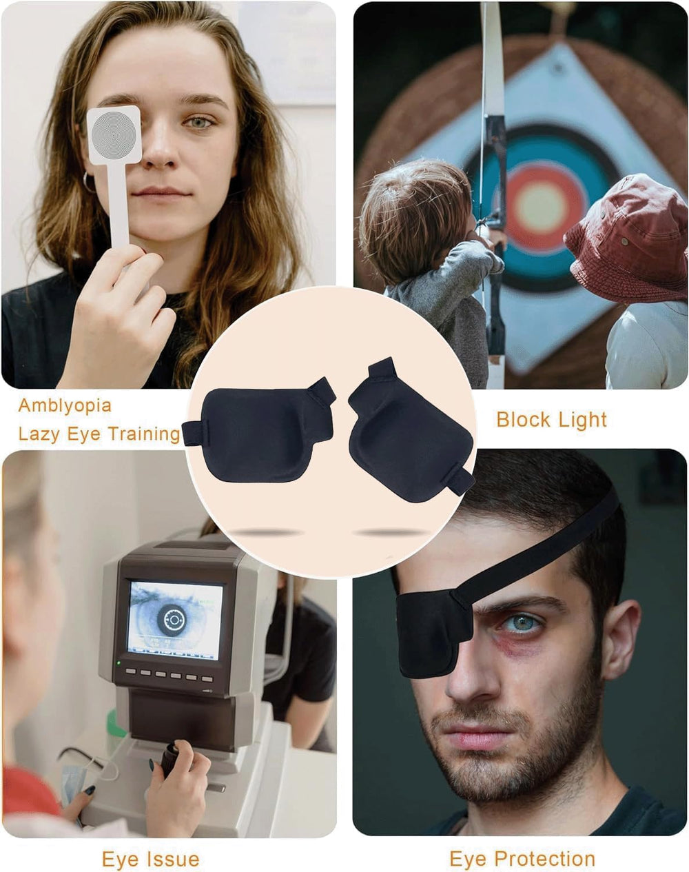 Full 3D coverage eye patch design