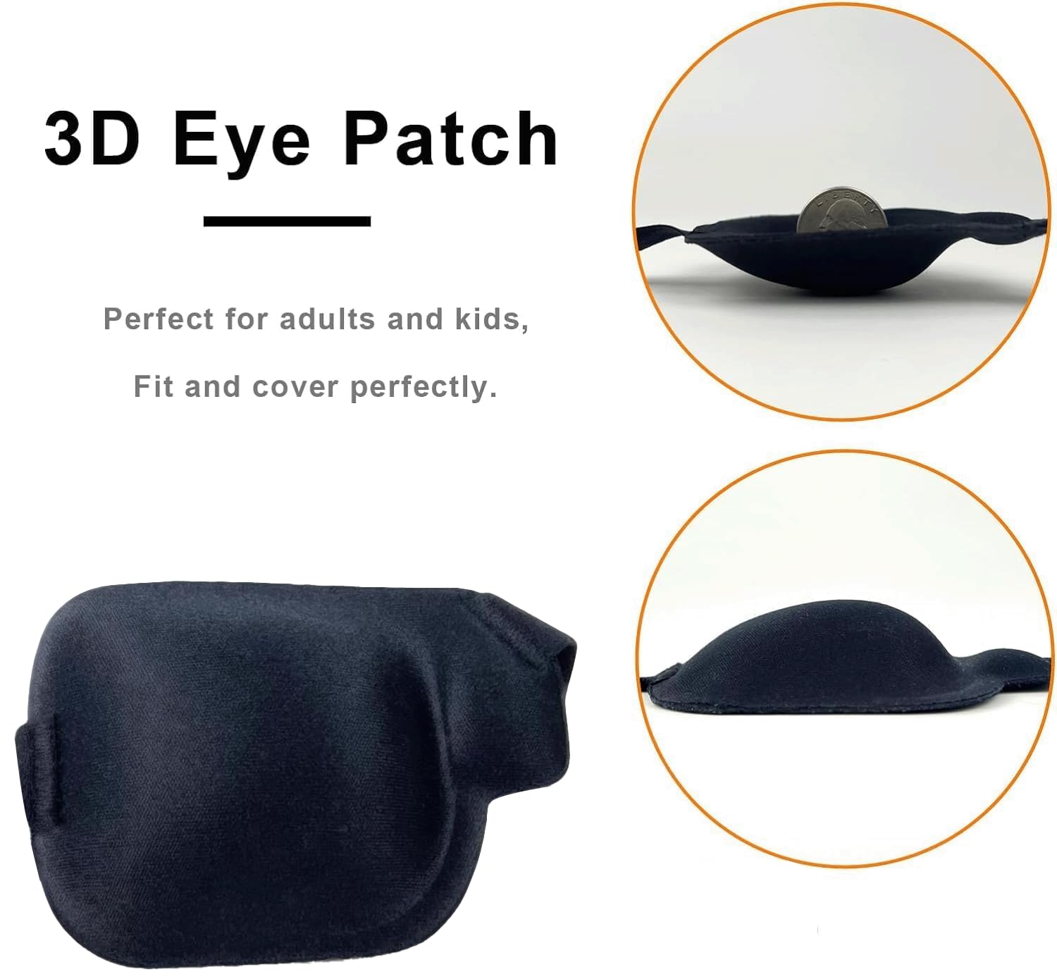 Right eye patch close-up detail