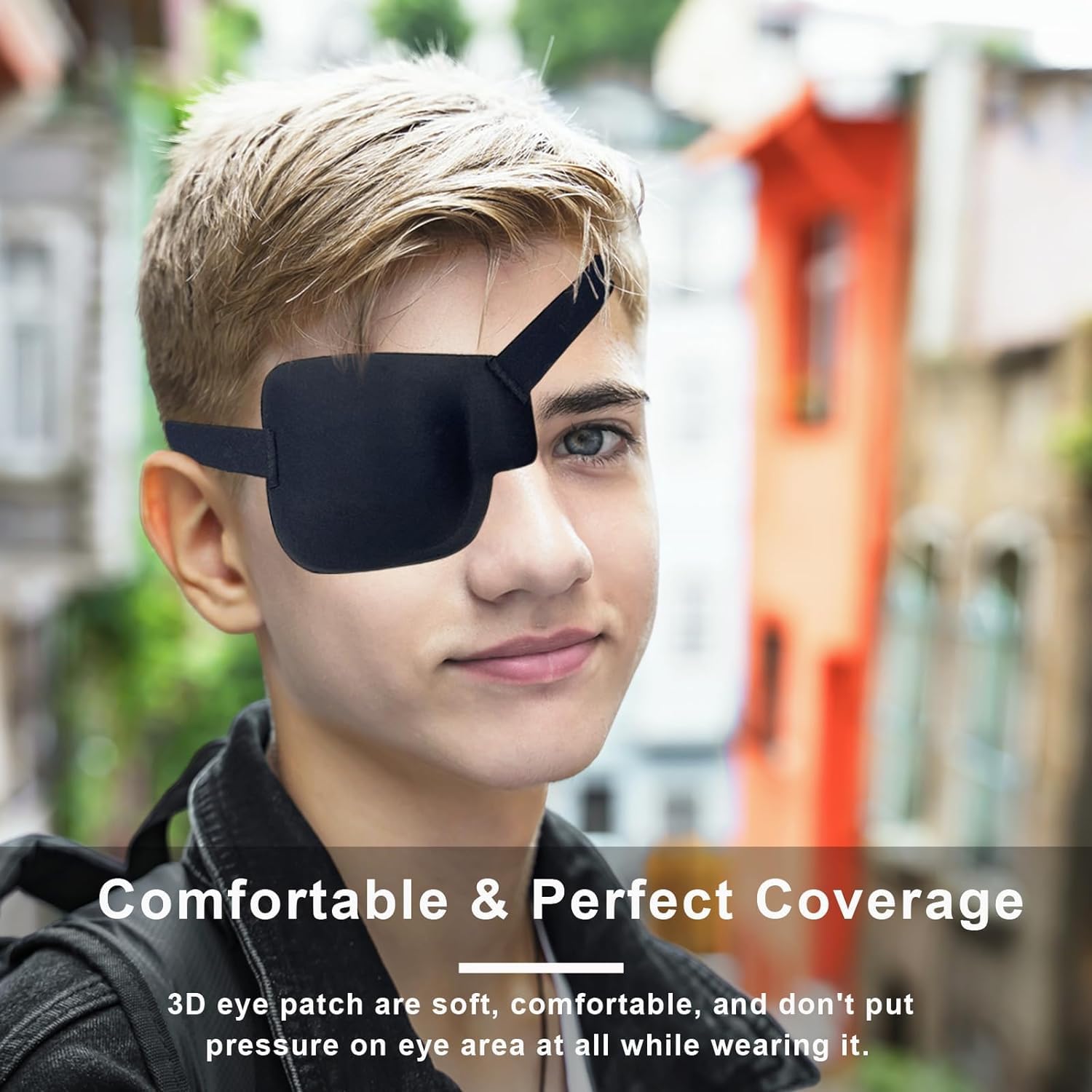 Eye patch nose bridge coverage to block light