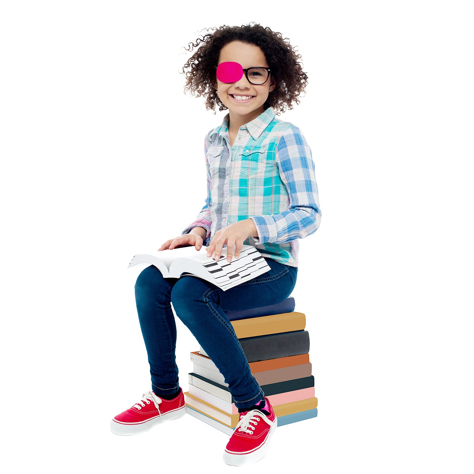 Patch fits both left and right eye on children's glasses