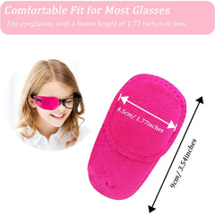 4-pack pink velvet eye patches with packaging