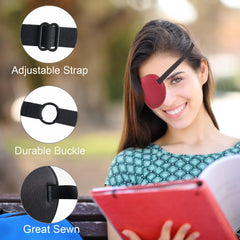 Adjustable elastic headband on THSIREE eye patch
