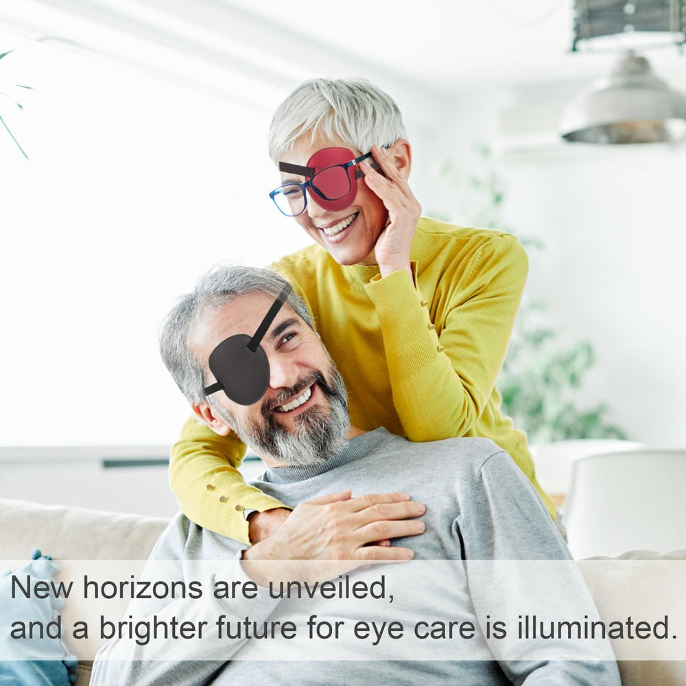 Two red eye patches included for rotation