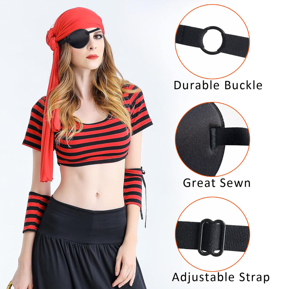 3D contoured right-eye patch design avoiding eyelid interference